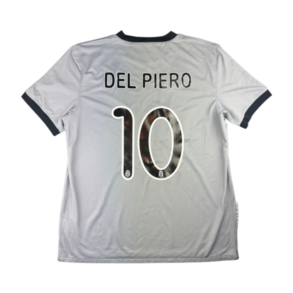 2009-10 Juventus Uit shirt Del Piero rugnummer 10, voetbalshirt maat L
