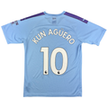 2019-20 Manchester City Thuis Shirt Agüero #10 (M)