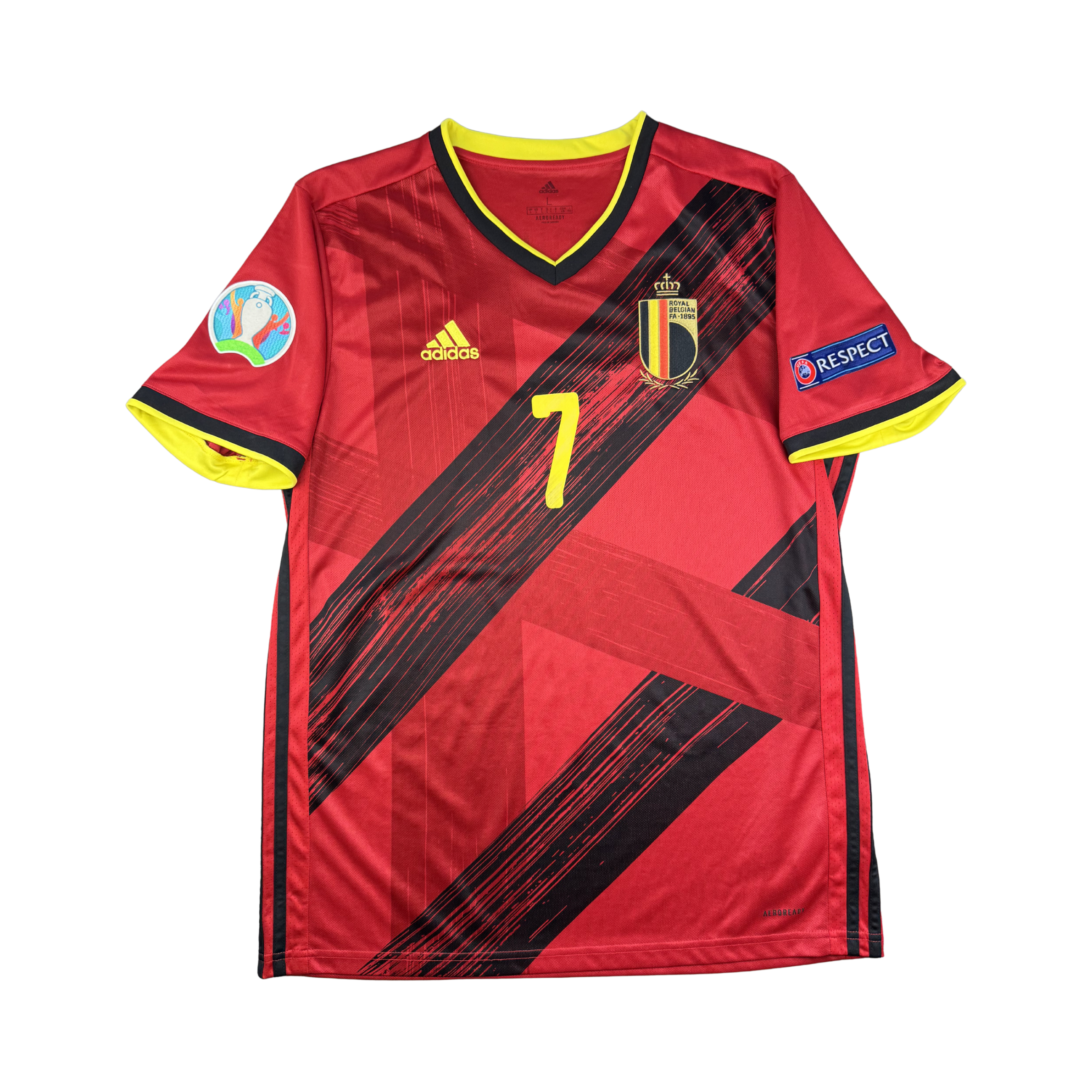 2020 België Thuis Shirt De Bruyne #7 (L)