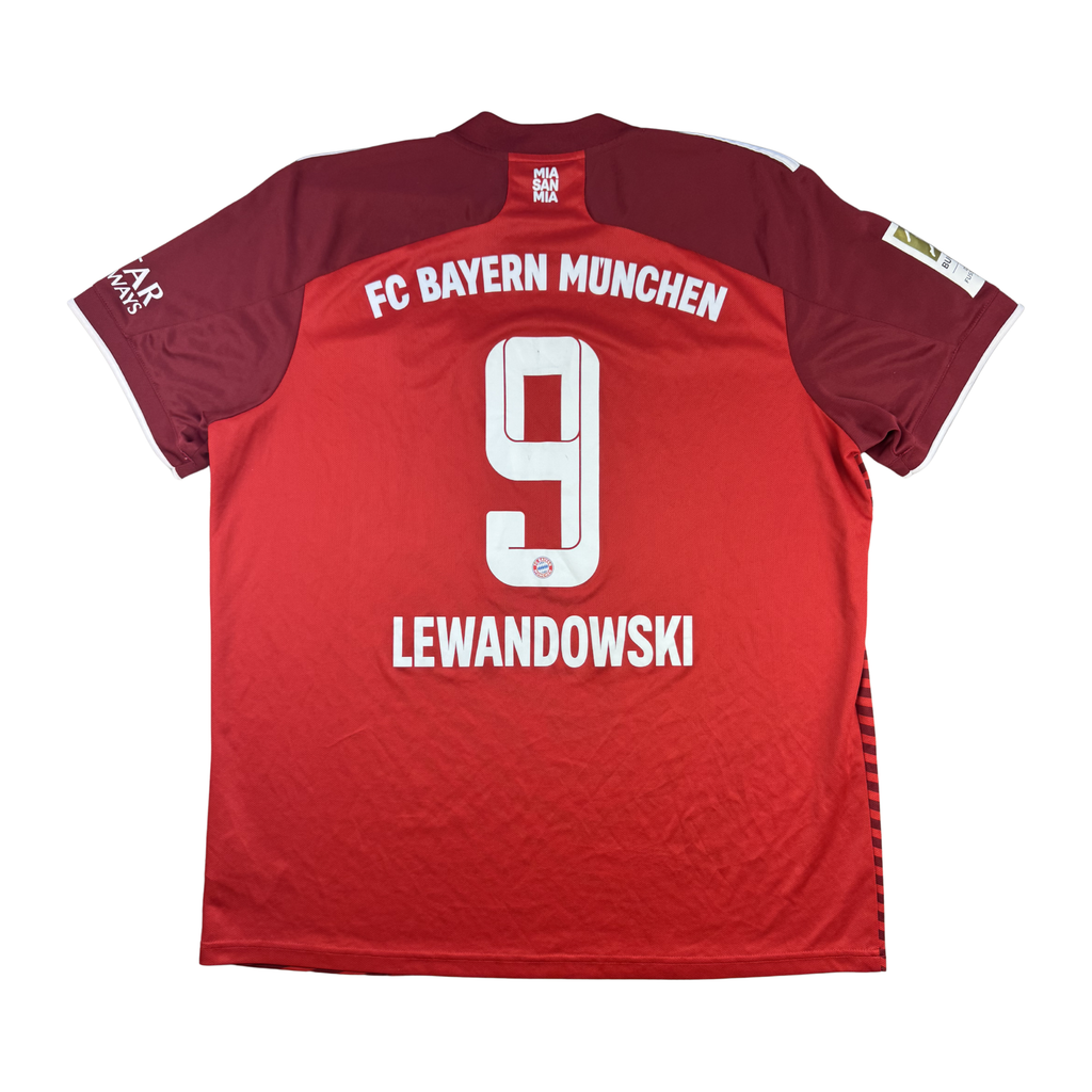 2021-22 Bayern München Thuis Shirt Lewandowski #9 (XL)