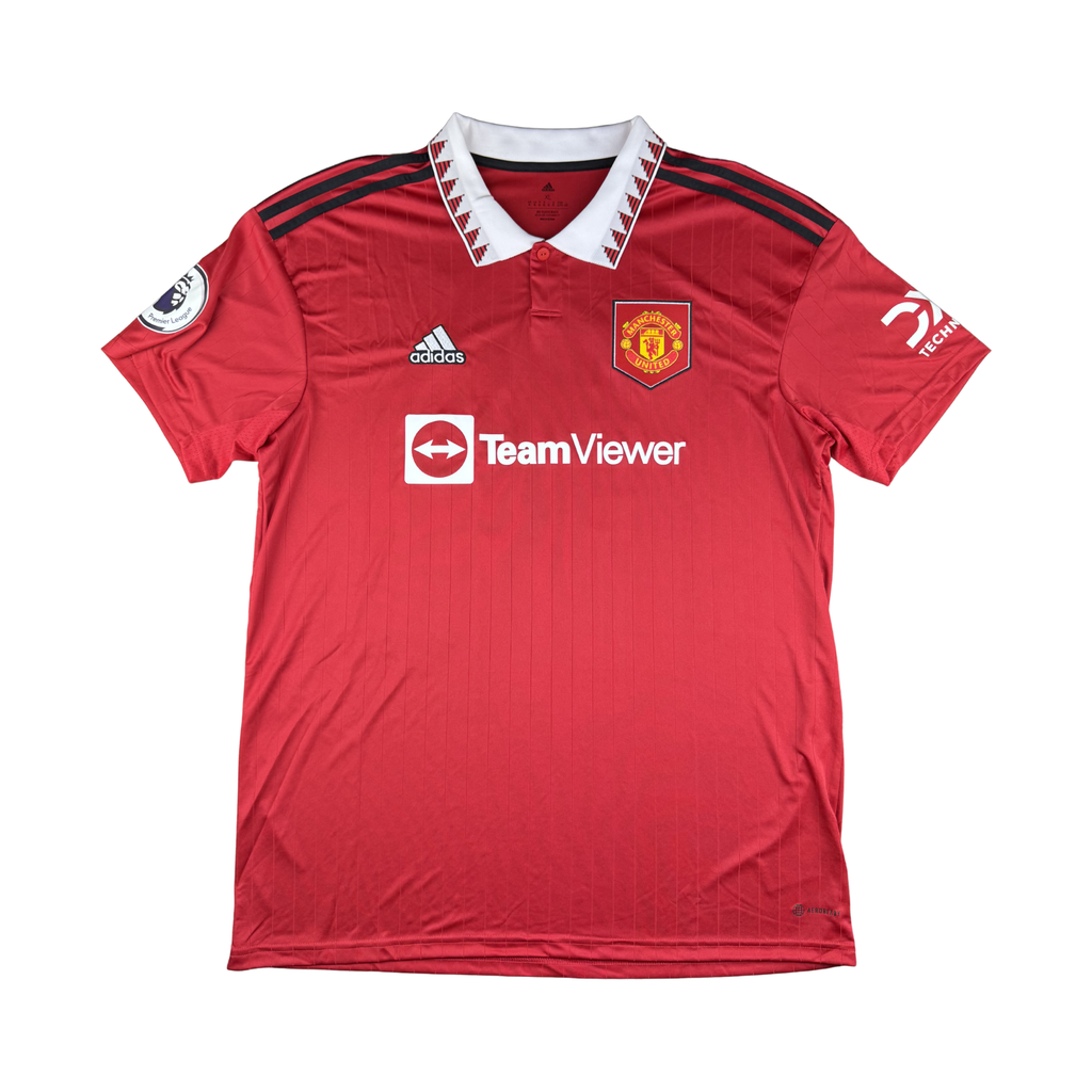 2022-23 Manchester United Thuis Shirt Malacia #12 (XL)