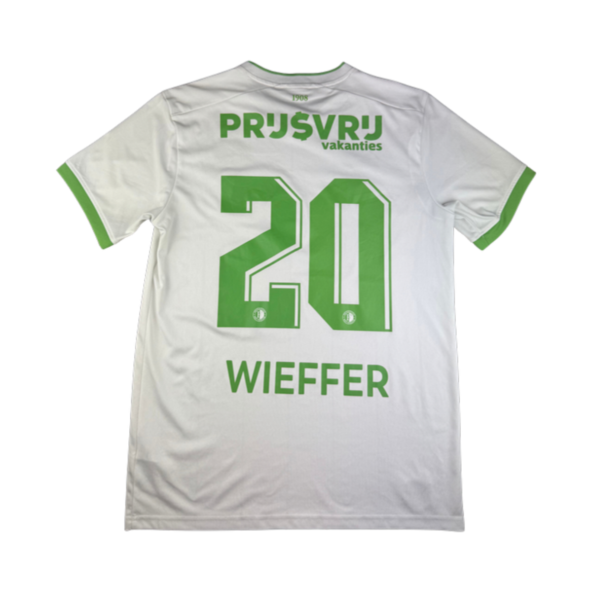 2023-24 Feyenoord Derde shirt Wieffer rugnummer 20, voetbalshirt maat M