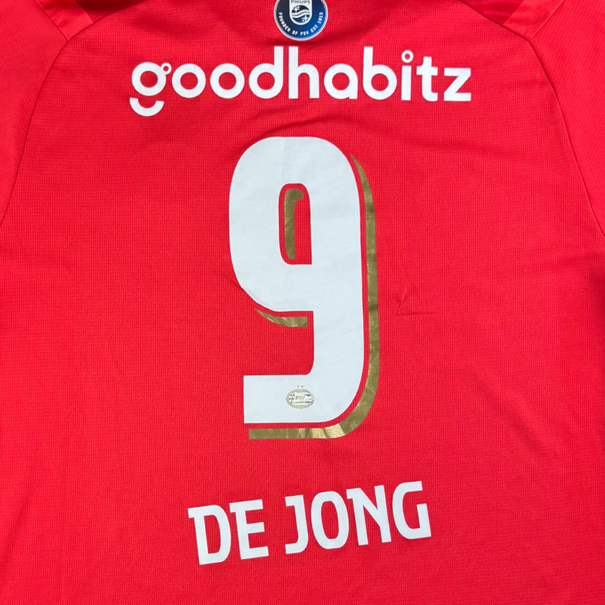2023-24 PSV Thuis Shirt De Jong #9 (XL)