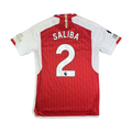 2023-24 Arsenal Thuis Shirt Saliba #2 (M)