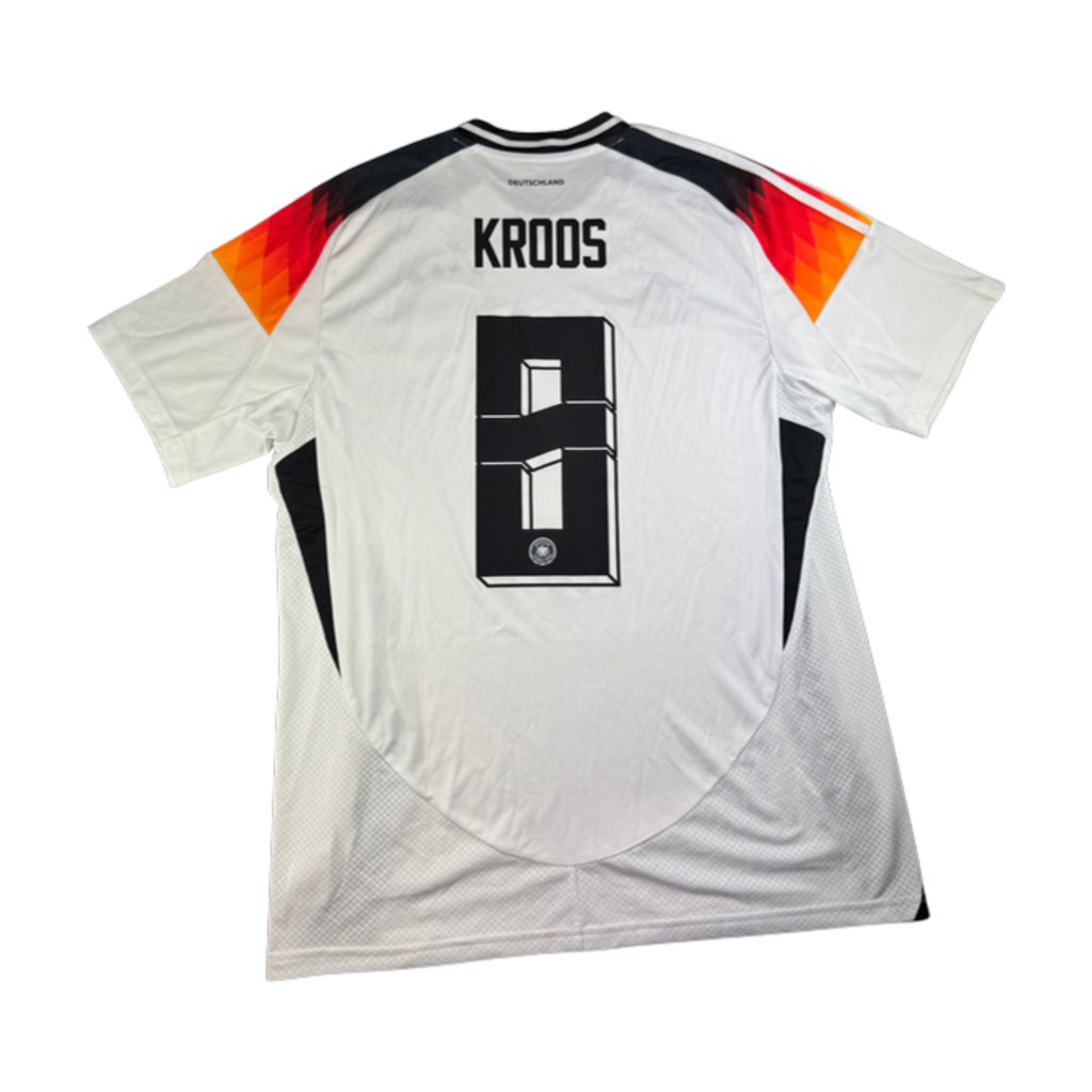 2024 Duitsland Thuis shirt Kroos rugnummer 8, voetbalshirt maat L