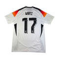 2024 Duitsland Thuis shirt Wirtz rugnummer 17, voetbalshirt maat M