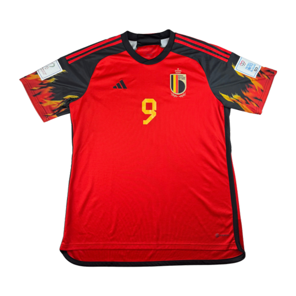 Voorkant 2026 België Thuis shirt, voetbalshirt maat XL